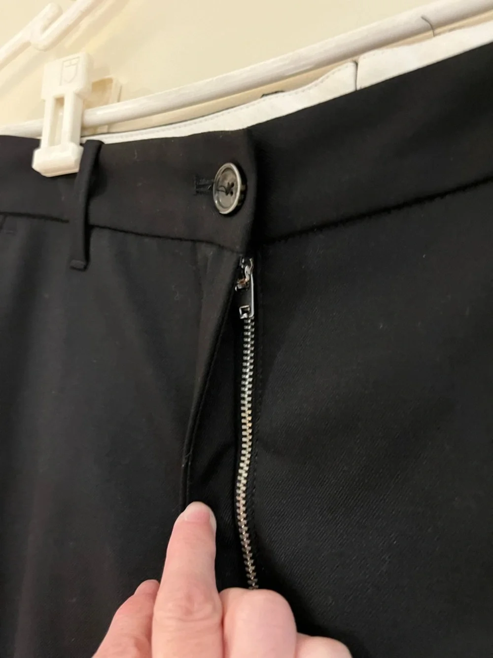 Nine In The Morning Wool Wide Leg Trousers. - Picture 7 of 10